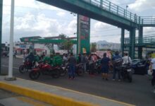 Bloqueo de repartidores en Morelia
