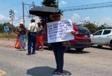 Bloqueo carretero en Tarímbaro