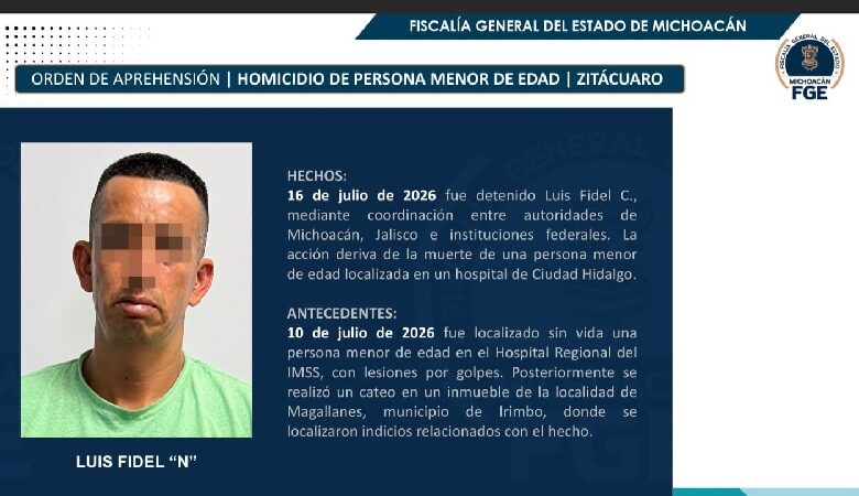 Ficha de la FGE sobre la detención de Luis Fidel "N"