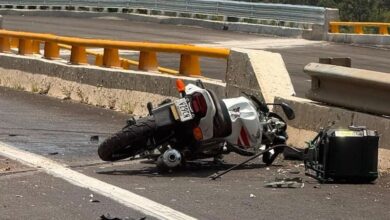 Accidente de motocicleta