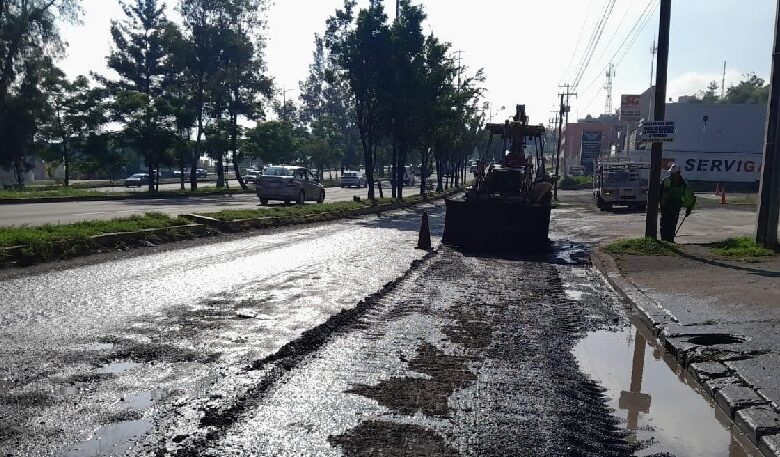 Reencarpetamiento vial en Morelia
