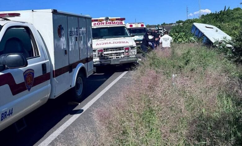 Accidente de autobús en Puruándiro