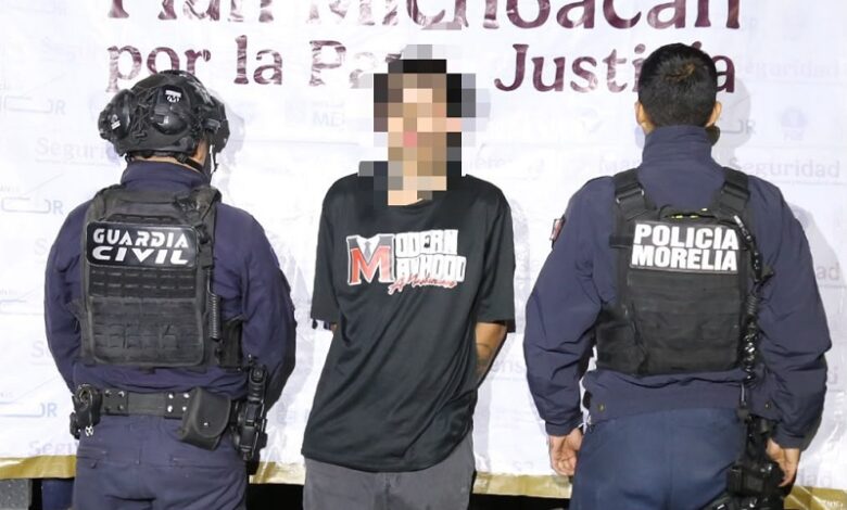 Detención de presunto robacarros
