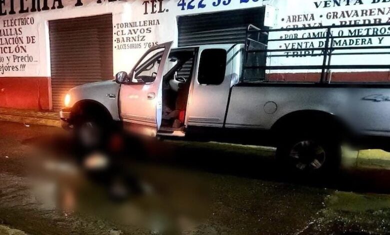 Homicidio, camioneta