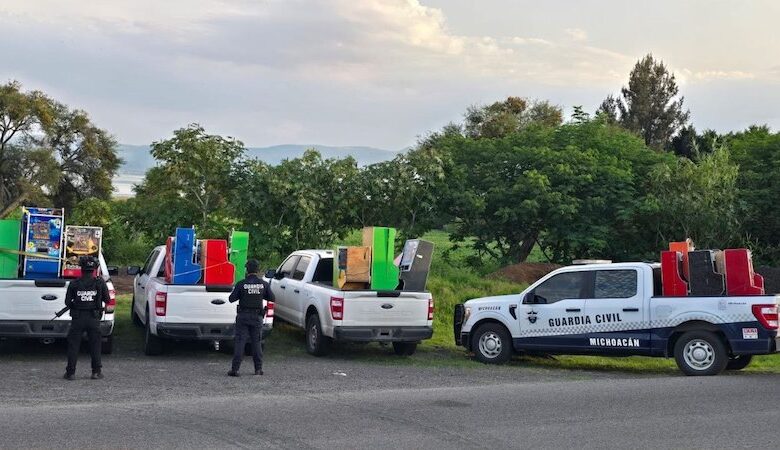 Máquinas tragamonedas aseguradas